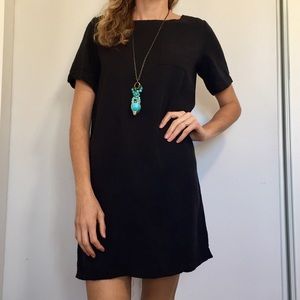 LOFT black shift dress